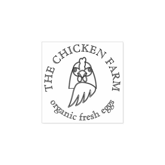 Kippeneieren Rubberstempel (Afrduk)