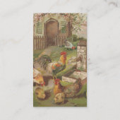  kippenfamilie visitekaartje (Achterkant)