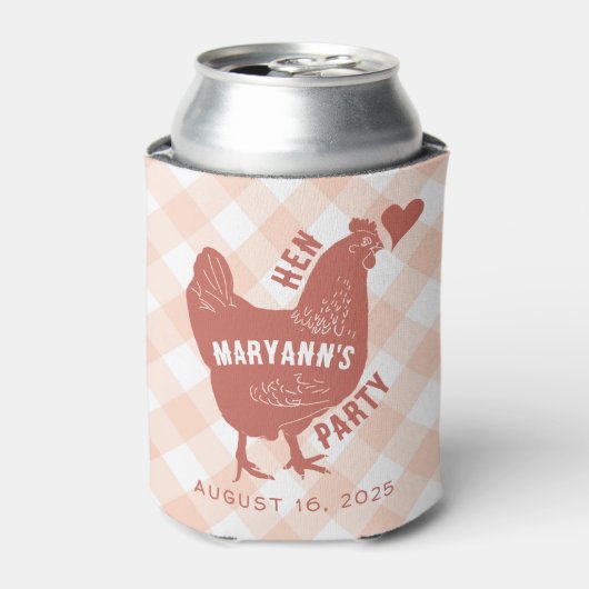 Kippenfeestje Blikjeskoeler (Blikje Voorkant)