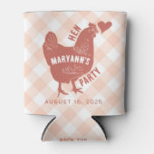 Kippenfeestje Blikjeskoeler (Voorkant)