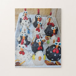 Kippengek Kippen Crew Puzzel, 28 cm x 35,5 cm Legpuzzel