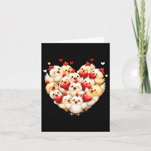 Kippenhart Liefde Valentijn Schattig Dier Valentij Kaart