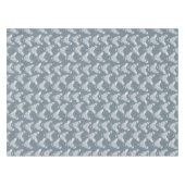 Kippenhoen Pluimvee Dusty Blauw en Wit Tafelkleed (Voorkant (Horizontaal))
