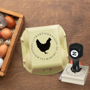 Kippenhoen zakelijk ADRES Rubberstempel