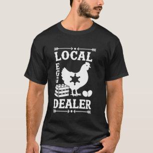 Kippenhok Eier Dealer Retro Boerderij T-shirt