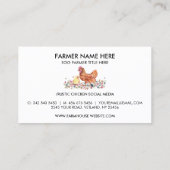 Kippenhok Verse eieren Visitekaartje (Achterkant)