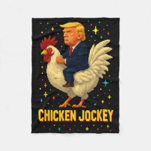 Kippenjockey Trump Grappige Meme 2  Fleece Deken