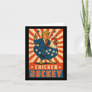 Kippenjockey Trump Grappige Meme  Kaart