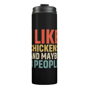 Kippenkunst die ik leuk vind thermosbeker