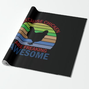 Kippenkunst Kippen zijn echt vet cool Cadeaupapier