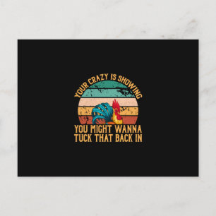 Kippenkunst waar je misschien graag mee pronkt briefkaart