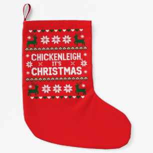 Kippenleigh Het is Kerstmis Grappige Kerstmis Kip Kleine Kerstsok