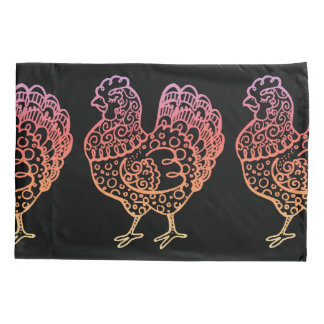  kippenlineart kussensloop