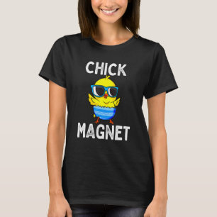 Kippenmagneet Pasen Cute Baby Kip Kinderen Jonge T-shirt