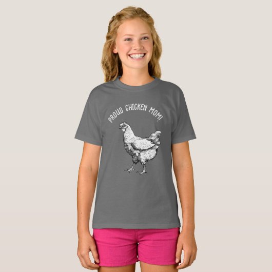Kippenmoeder! T-shirt (Voorkant volledig)