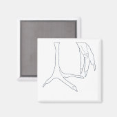 kippenpootjes magneet (Voorkant / Achterkant)