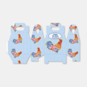 Kippenroestbakken Birthday  naam Bedankdoosjes (Uitgevouwen)