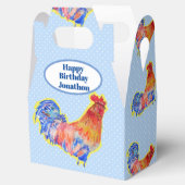 Kippenroestbakken Birthday  naam Bedankdoosjes (Geopend)