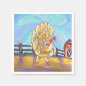 Kippenstift en Accessoires Servetten (Voorkant)