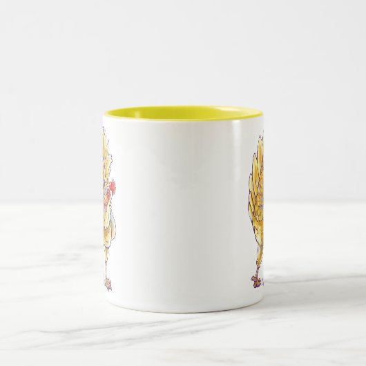 Kippenstift en Accessoires Tweekleurige Koffiemok (Center)