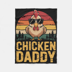 Kippenvader Grappige Pluimveehouderij Vader Die Ki Fleece Deken