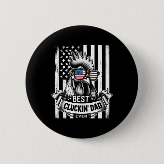 Kippenvader Haantjesvader Boer Funny Vaderdag Ronde Button 5,7 Cm