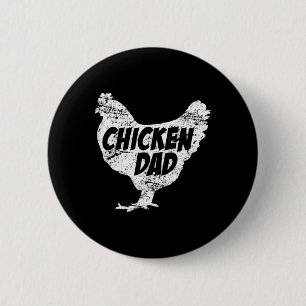 Kippenvader van vrouwen - Grappige boer T-shirt va Ronde Button 5,7 Cm