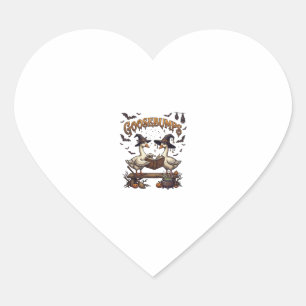 Kippenvel Halloween Ganzen Heksenhoeden Magie Boek Hart Sticker