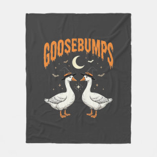 Kippenvel Halloween Heks Ganzen Vectorontwerp Fleece Deken