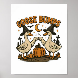 Kippenvel Kippenvel Funny Ganzen Fist Bump Hallo Poster