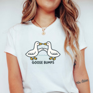 Kippenvel; Leuke Cartoon Gans Grappige Zinspeling T-shirt