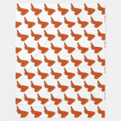 Kippenvleugel fleece deken, alle maten (Voorkant)