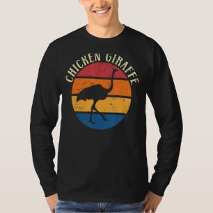 Kippenvogel Struisvogel Dier Flightless Giraffe T-shirt