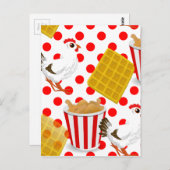 kippenwafels briefkaart (Voorkant / Achterkant)