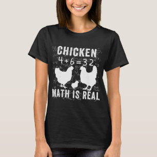 Kippenwiskunde is echt, kippenliefhebber Funny Kip T-shirt