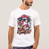 Kippenzwaai: Pizza King T-shirt (Voorkant)