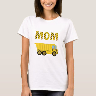 Kipper vrachtwagen bouw verjaardagsfeest mama t-shirt