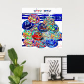 Kippot Poster (Thuiskantoor)