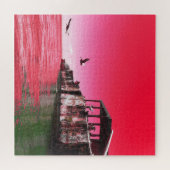 kiptopeke betonschepen en vogels dreamdaze legpuzzel (Horizontaal)