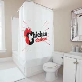 kiptypografie douchegordijn