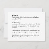 Kira Seashell Dreams Beach Wedding Richtingen aqua Kaart (Achterkant)