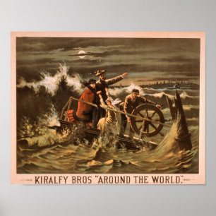 Kiralfy Bros "Around the World" Theatrical Poster