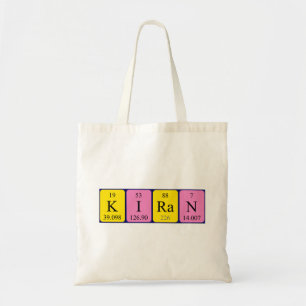 Kiran Periodieke Naam canvas tas
