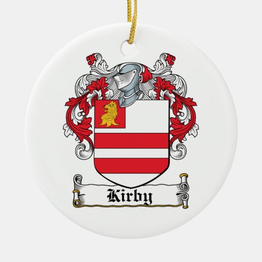 Kirby Family Crest Keramisch Ornament (Voorkant)