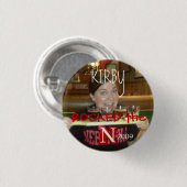 Kirby, logo, KIRBY, ROCKED the, 2009 Ronde Button 3,2 Cm (Voorkant /achterkant)