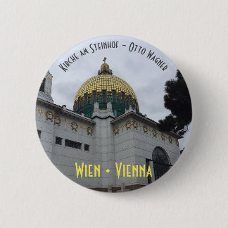 Kirche am Steinhof - Otto Wagner Ronde Button 5,7 Cm