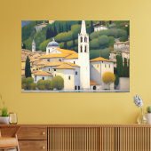 Kirche Cassone Gustav Klimt schilderij boeiend Canvas Afdruk (Insitu (Woonkamer))