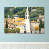 Kirche Cassone Gustav Klimt schilderij boeiend Canvas Afdruk (Insitu (Houten vloer))