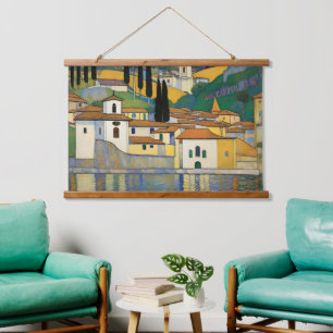 Kirche Cassone Gustav Klimt schilderlandschap Hangend Wandkleed