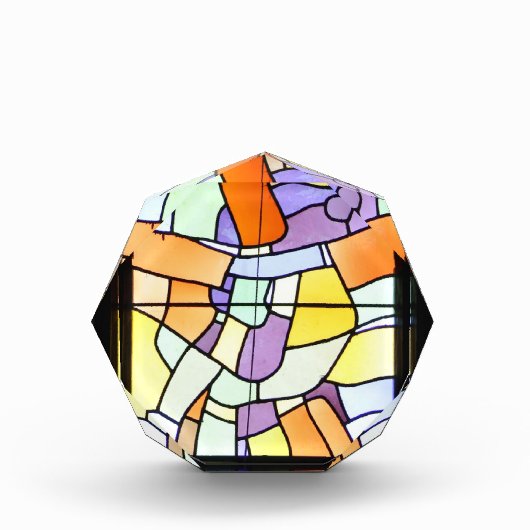 Kirchenfenster Botterens FR Suisse Fotoblock Fotoblokken (Voorkant)